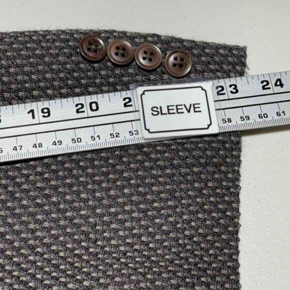 Armani Collezioni Mens Sport Coat Wool Blend Size 46R Textured Pattern‎ Italy - Picture 13 of 16